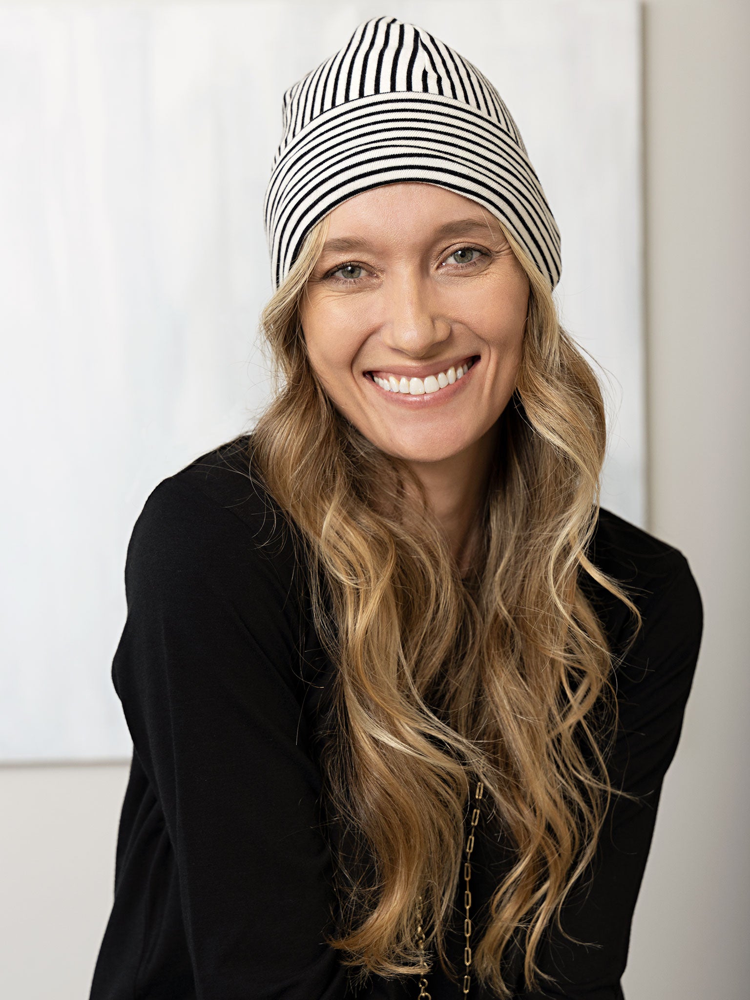 SS15 Striped Sweater Beanie